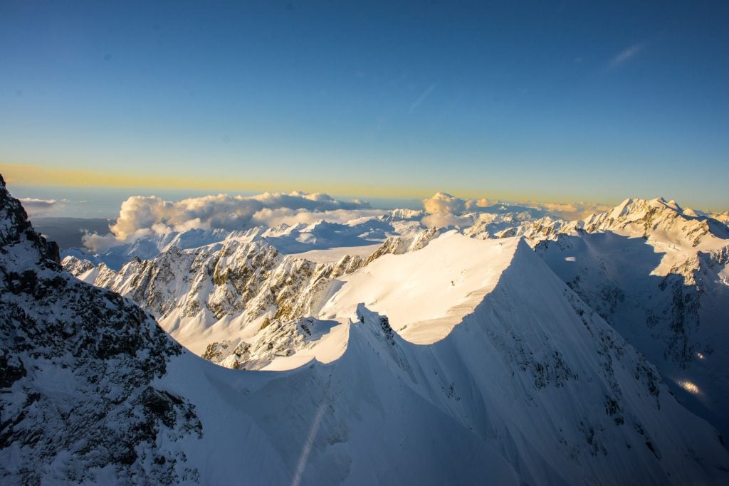 This is a photo from a scenic flight in Mount Cook national park. Taken from a helicopter