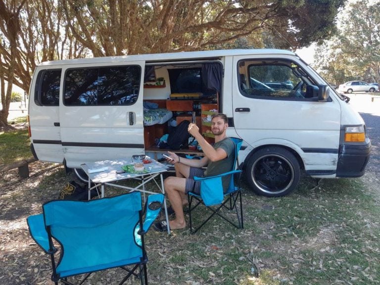 Living in a van near Auckland