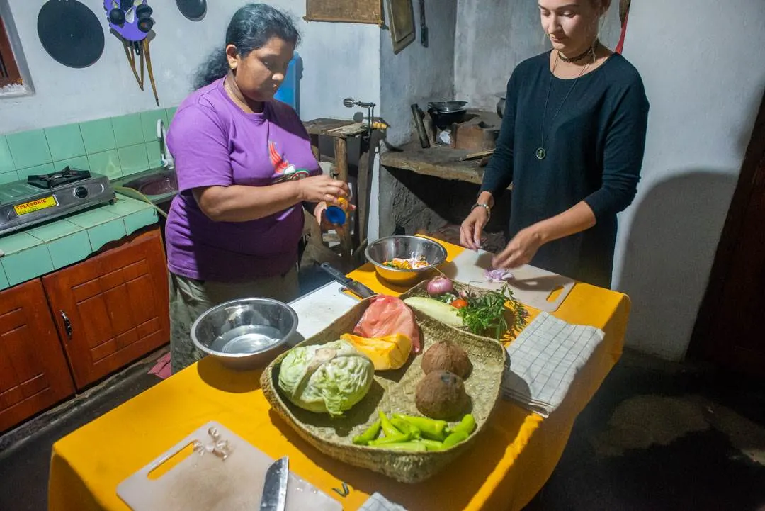 Cooking lesson in Sri Lanka 