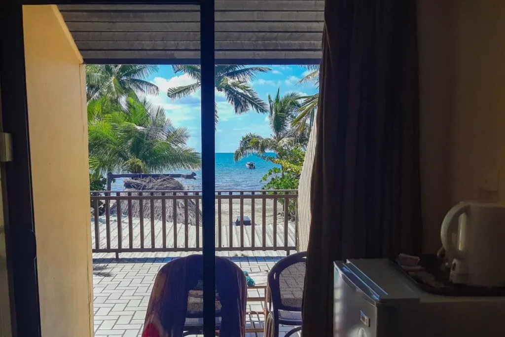 view from room at Smugglers Cove in Wailoaloa Beach in Nadi, Fiji