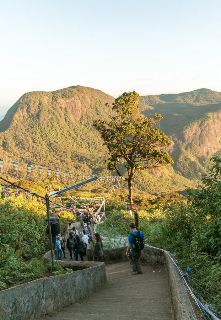 Climbing Adams Peak Sri Lanka