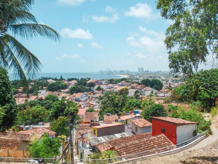view of Olinda and recife, brazil