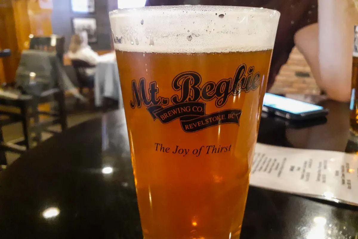 A beer from Mt Begbie Brewery