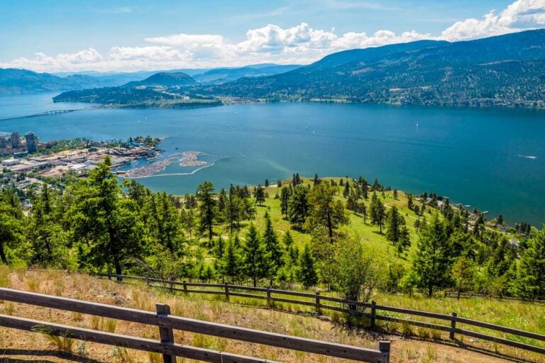 Kelowna, British Columbia, Canada on a sunny day