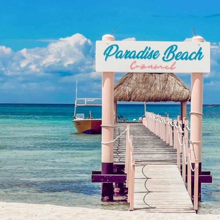 Paradise Beach club jetty Cozumel