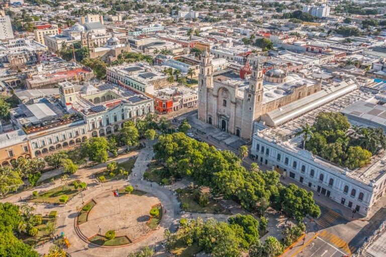 Birds eye view of Playa Grande, Merida
