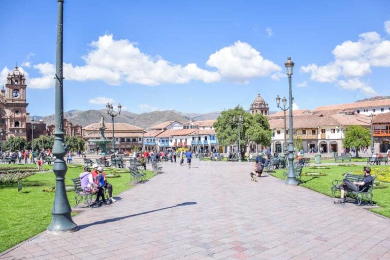 The Plaza del Armas in Cusco, Peru