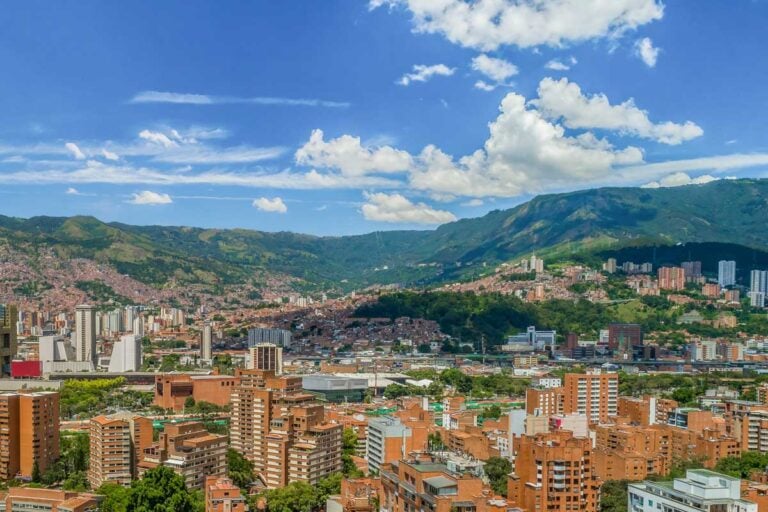 View of Medellin Colombia