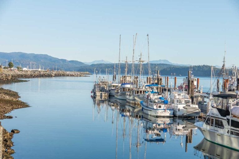 Campbell River dock on Vancouver Island