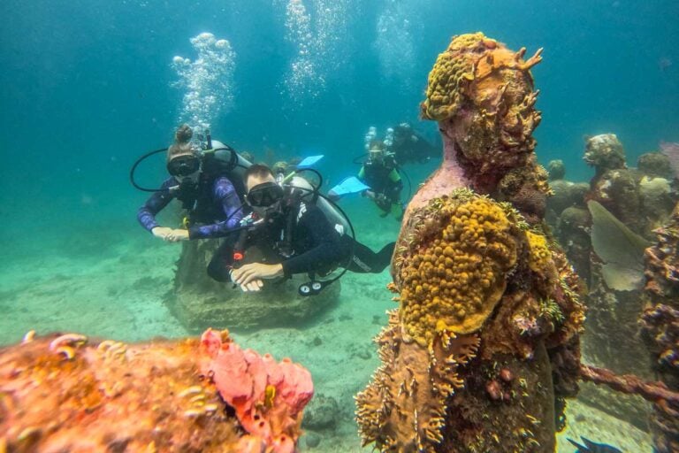 Scuba diving in Cancun, Mexico
