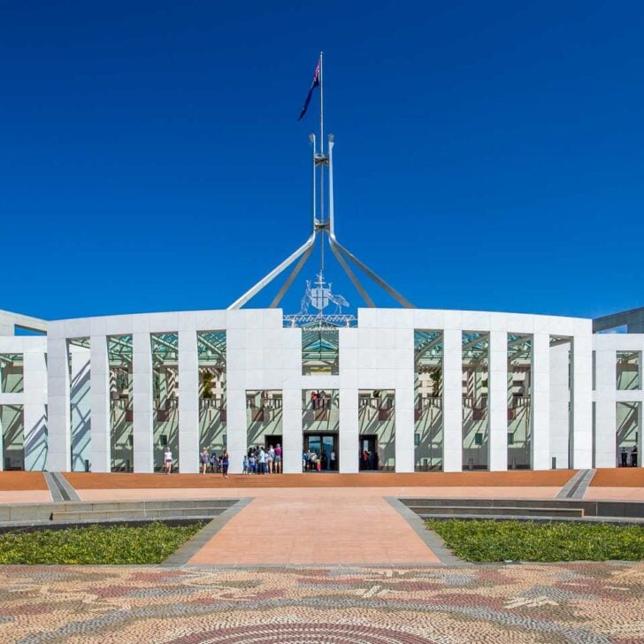 Parliament House in Canberra, Australia 