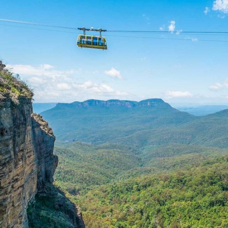 Scenic Skyway in Blue Mountain National Park, Australia