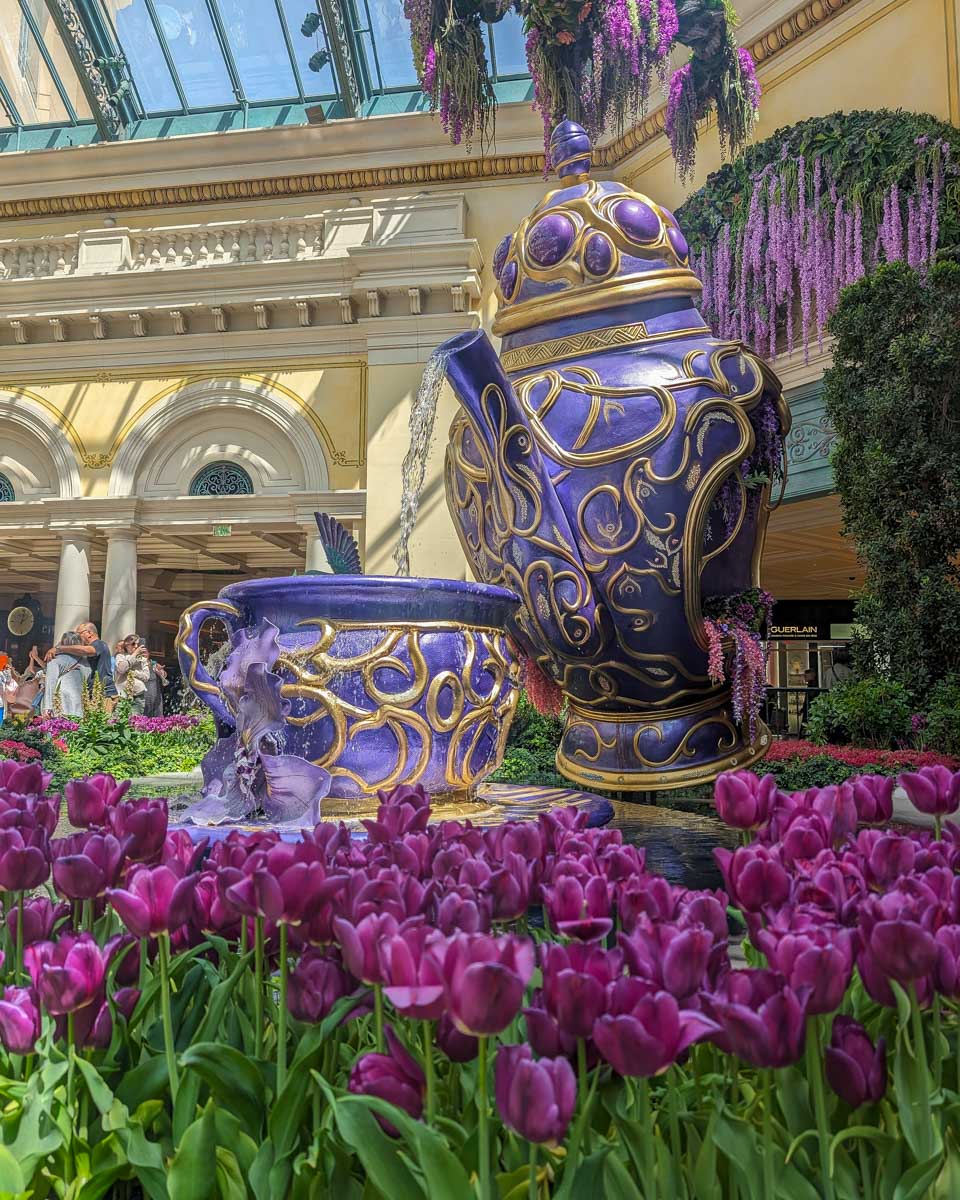 The Bellagio garden in Las Vegas USA