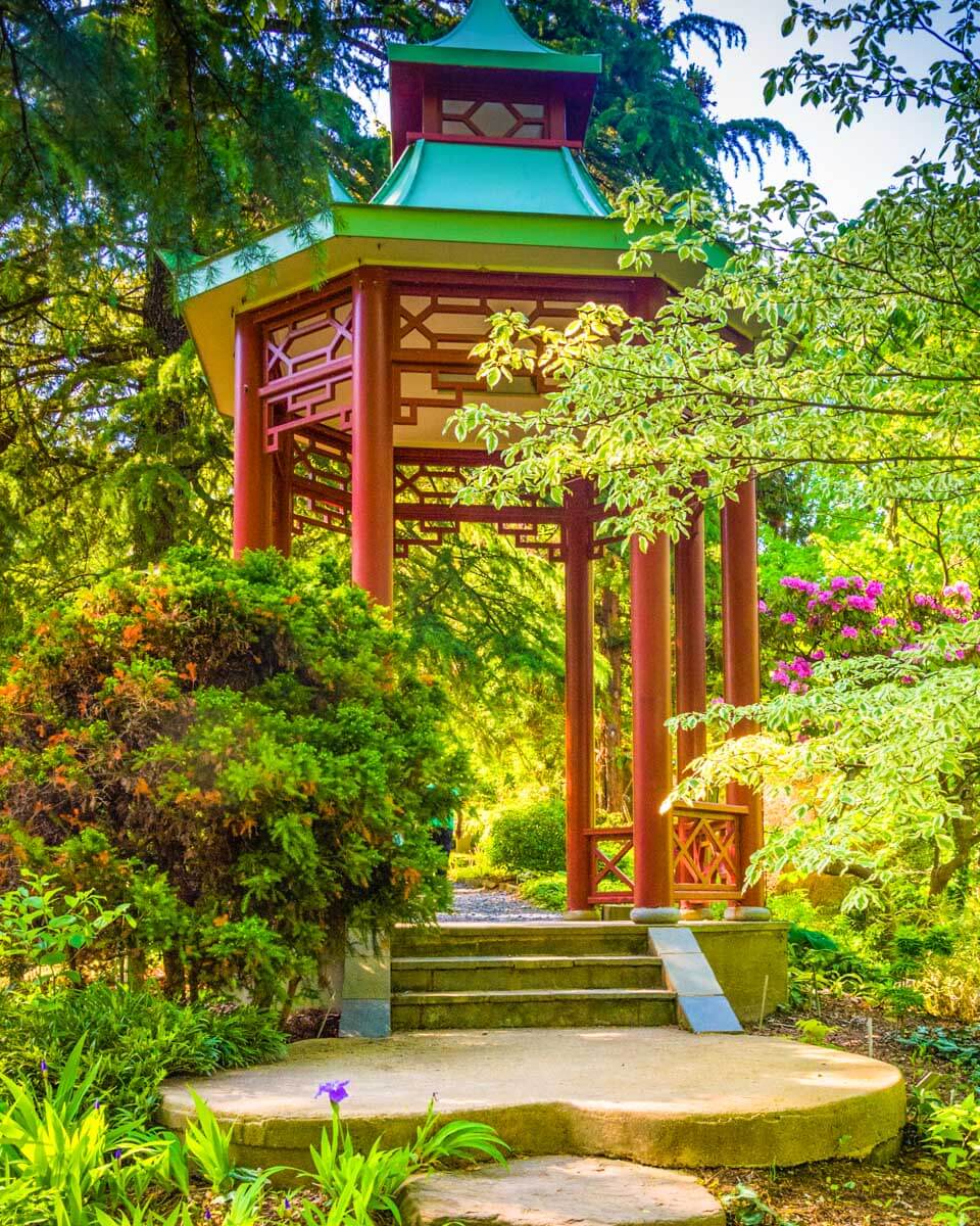 A pagoda at The National Arboretum in Washington DC