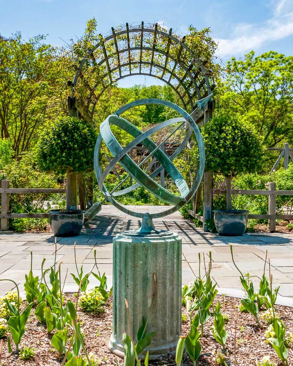 A sundial at The National Arboretum in Washington DC