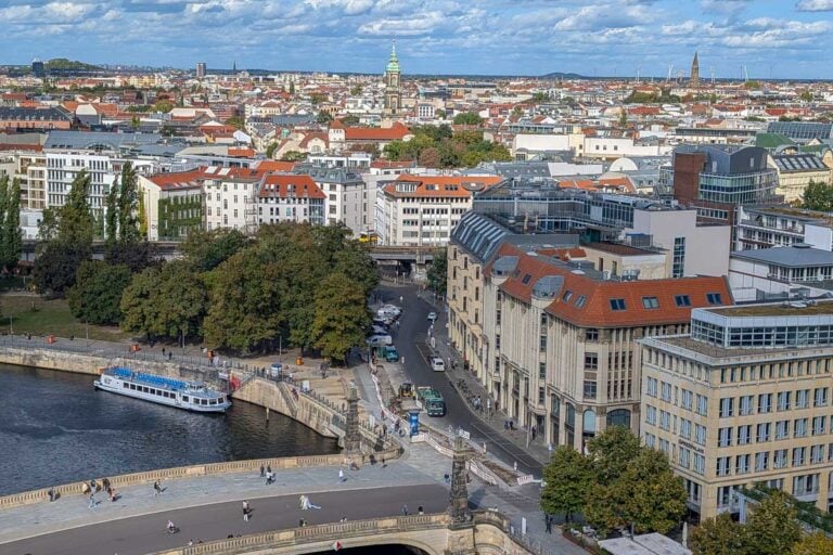 A view of Berlin Germany from the Berlin Cathedral