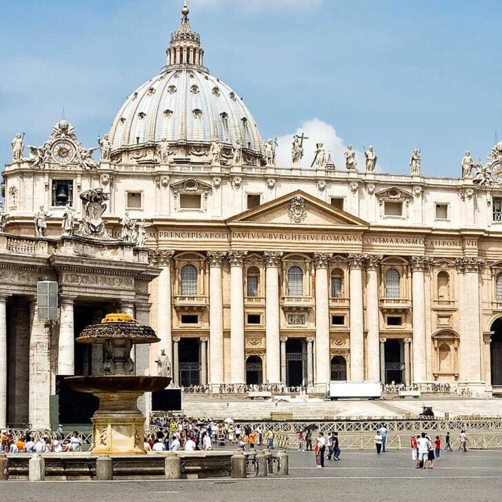Basilica of St Peter Square Vatican Rome Italy