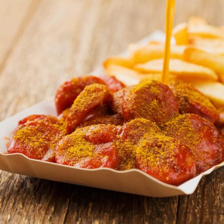 Currywurst on a food tour in Berlin Germany