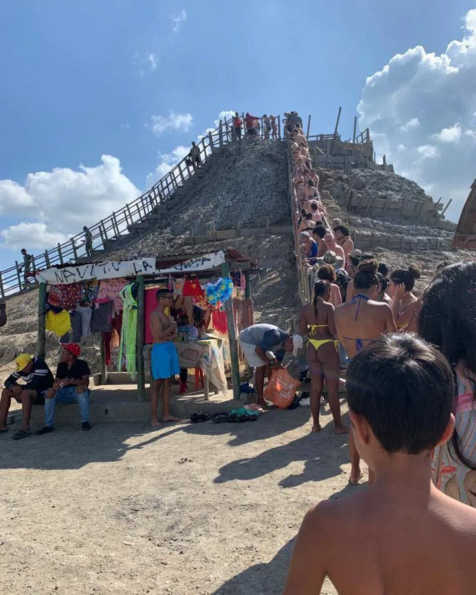 People-at-a-volcano-mud-bath-near-Cartagena-Colombia