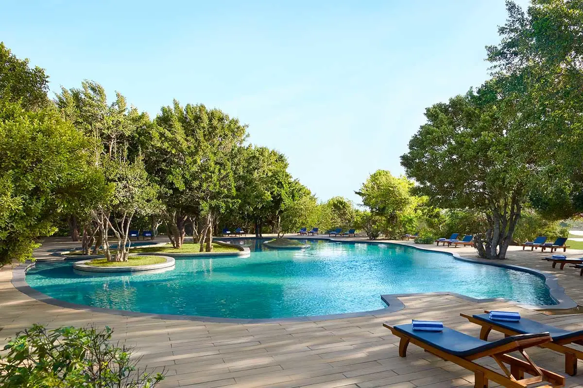 Pool area at Cinnamon Wild Yala resort