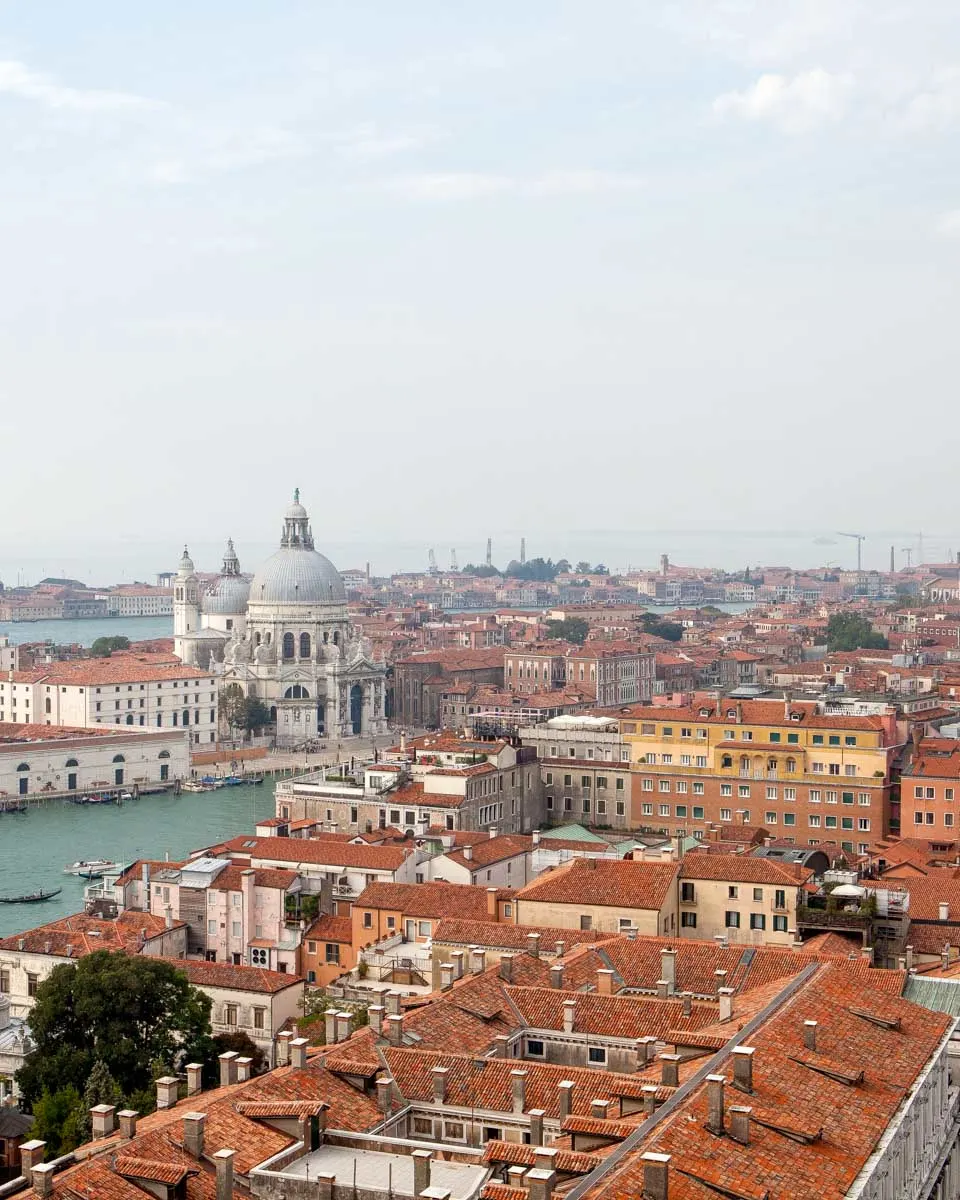 The view from campanile di san marco in Venice Italy