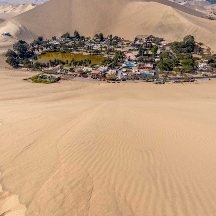 huacachina-oasis-in-Peru on a tour from Lima