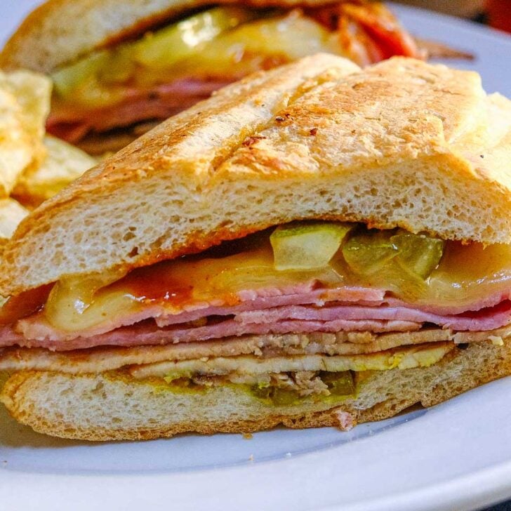 A cuban sandwich on a food tour in little havana Miami Florida