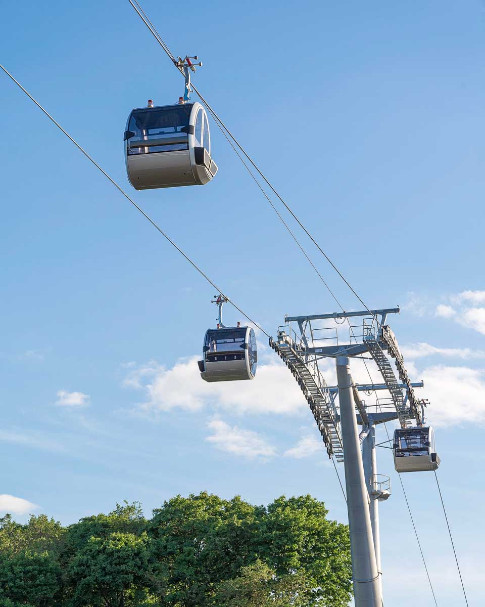 Cable cars at the DMZ on a tour from Seoul South Korea