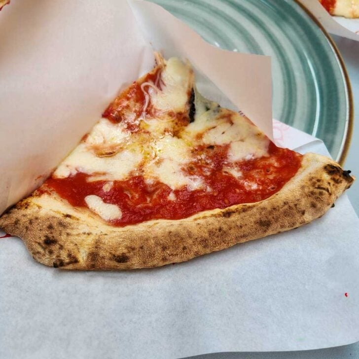 Pizza-eaten-during a cooking class in Naples Italy