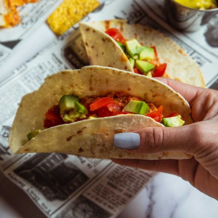 Tacos on a food tour in Nashville Tennessee