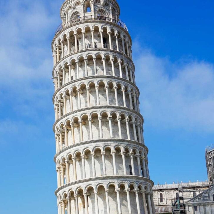 The Leaning Tower of Pisa in Tuscany Italy near Florence