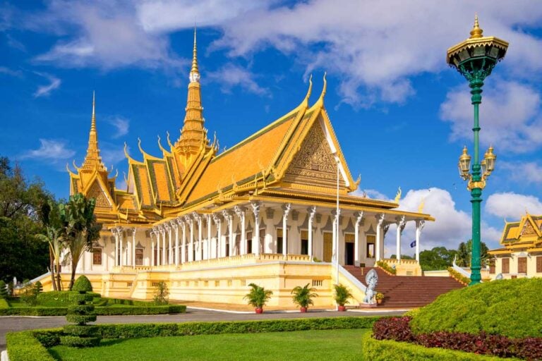 The Royal Palace in Phnom Penh Cambodia