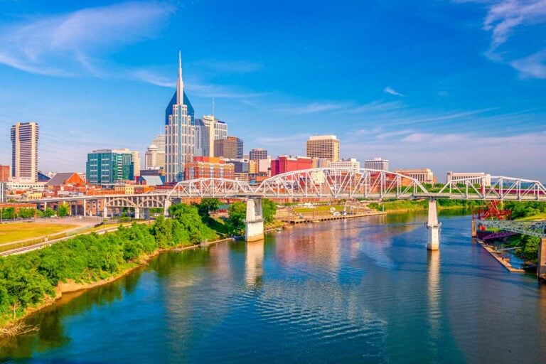 View of downtown Nashville Tennessee
