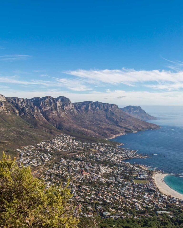 View on a hike from Cape Town South Africa