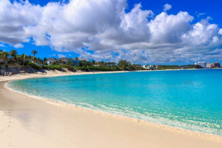 A beach in Nassau Bahamas