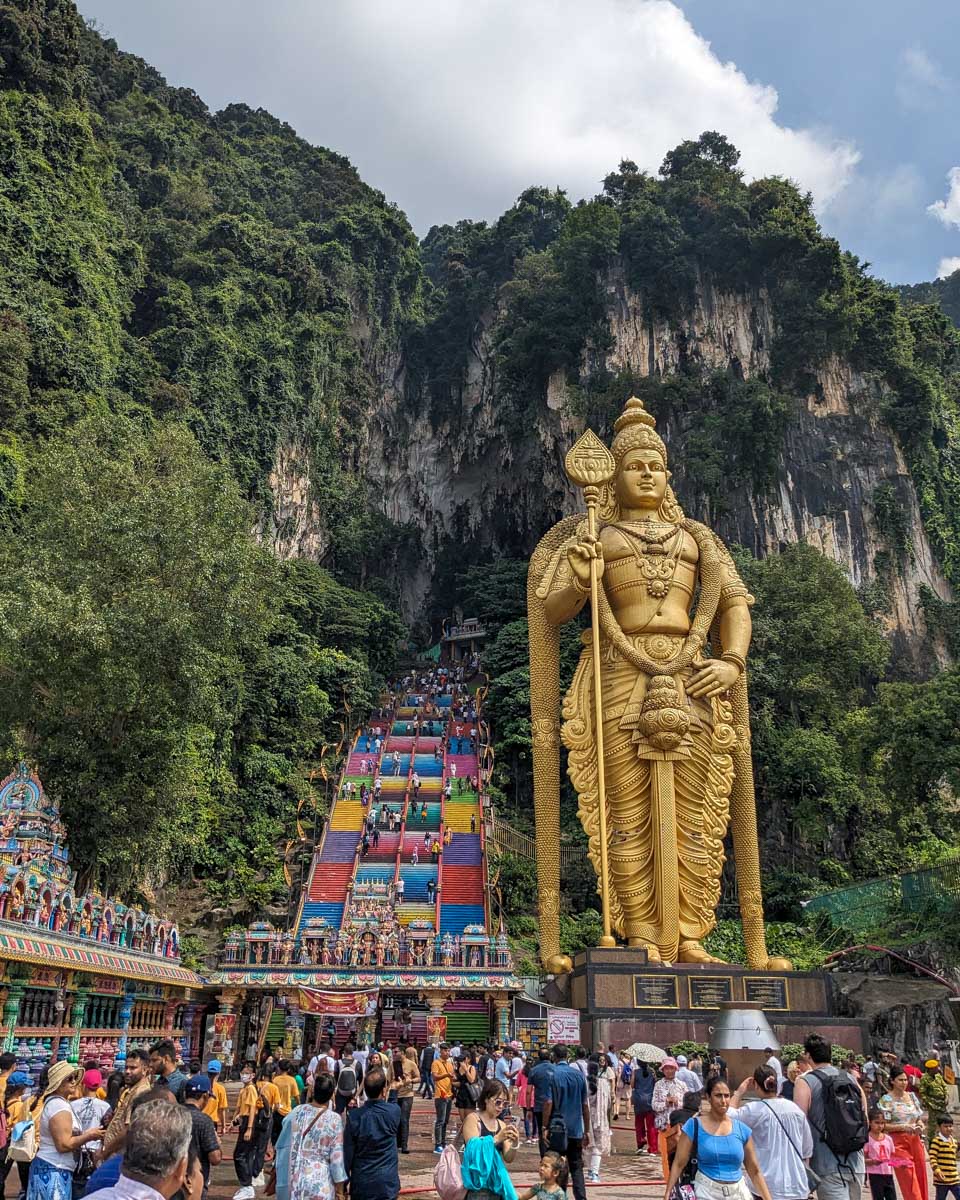 Batu-Cave-in-Kuala-Lumpur-on-a-trip-from-Singapore