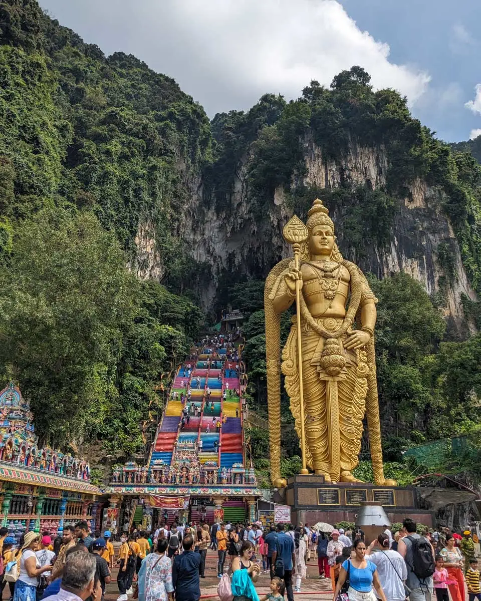 Batu-Cave-in-Kuala-Lumpur-on-a-trip-from-Singapore