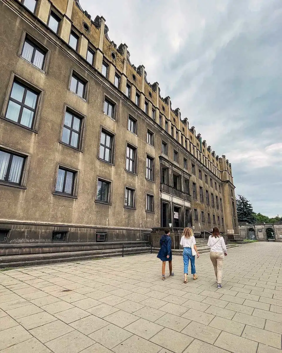 Crazy Guides the Administrative Centre of the Steelworks seen on a tour in Krakow Poland