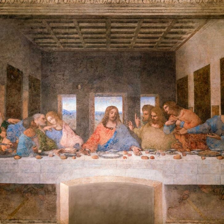 Da Vinci’s ‘The Last Supper’ painting in Milan Italy