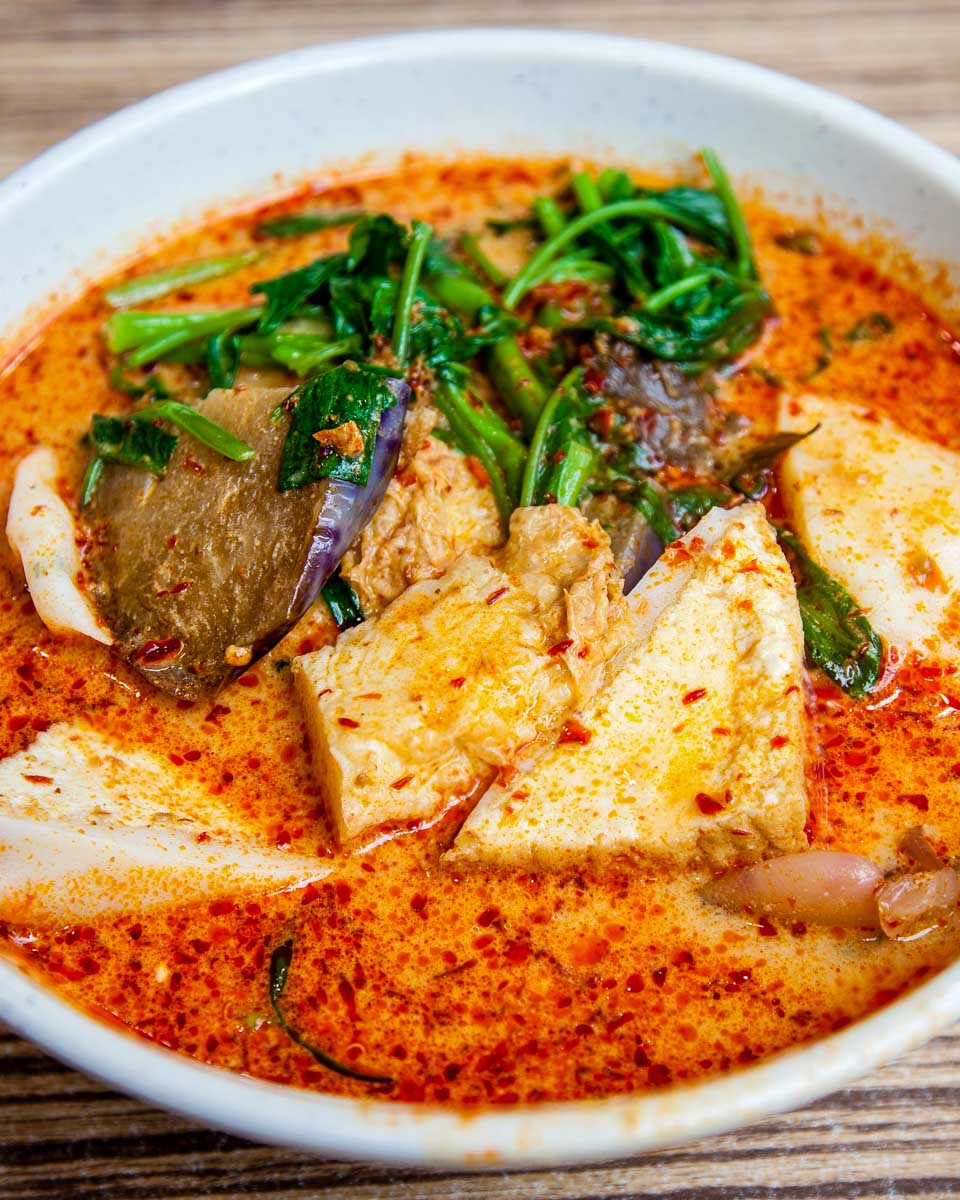 Laksa made during a cooking class in Singapore 1