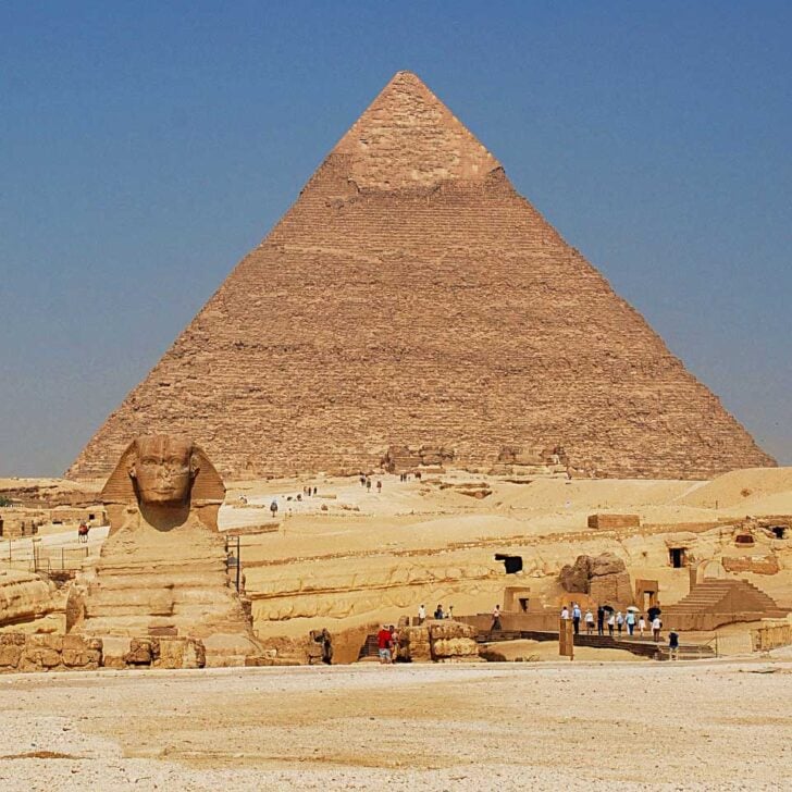 Pyramid and Great Sphinx seen on a tour from Cairo Egypt