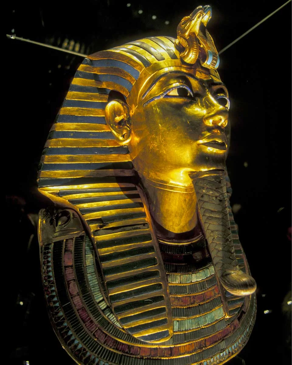 Tutankhamun mask in the Grand Egyptian Museum in Cairo Egypt (2)