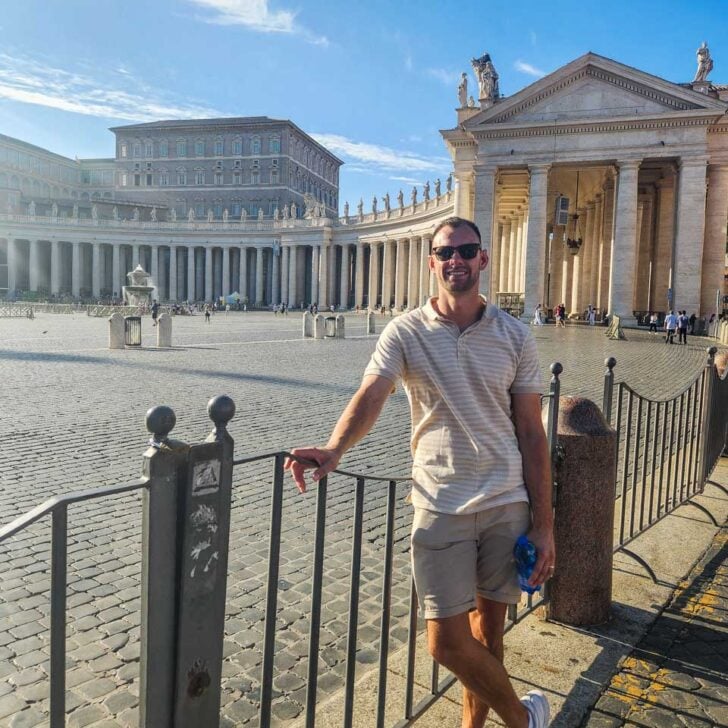 Daniel poses for a photo at the Vatican in Rome, Italy