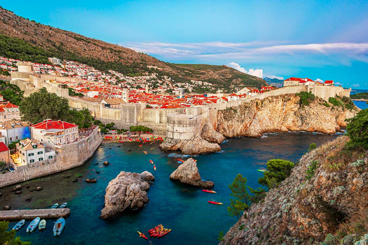 Dubrovnik, Croatia Aerial view on the old town