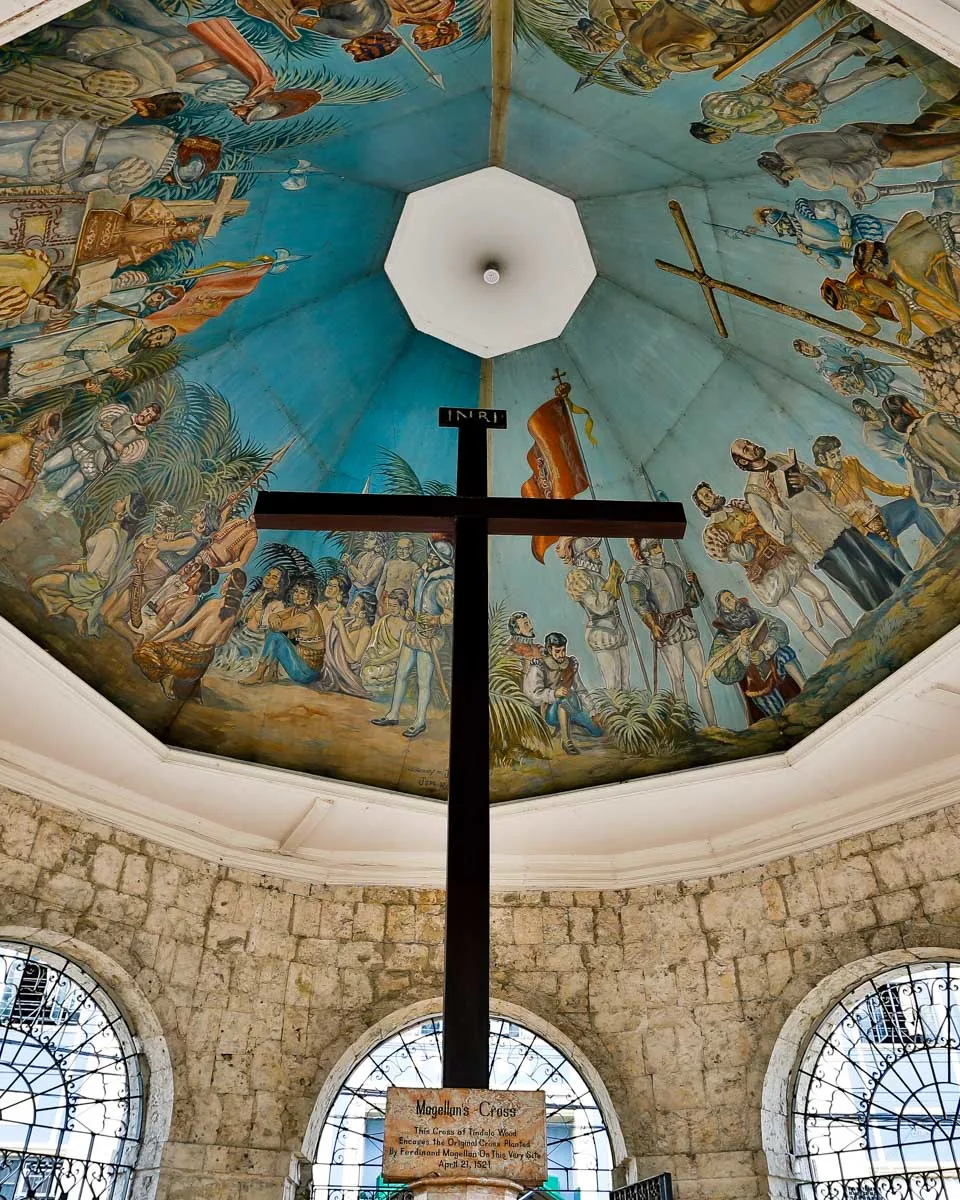 Magellan's Cross seen on a tour of Cebu Philippines
