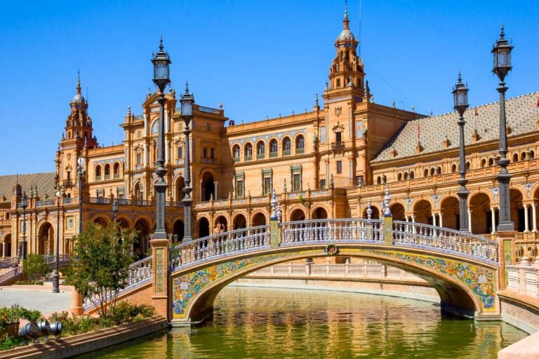 Plaza de espana in Seville Spain