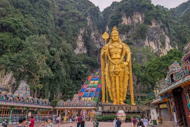 The Batu Caves seen in Kuala Lumpur Malaysia