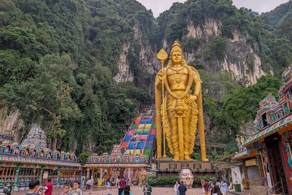 The Batu Caves seen in Kuala Lumpur Malaysia