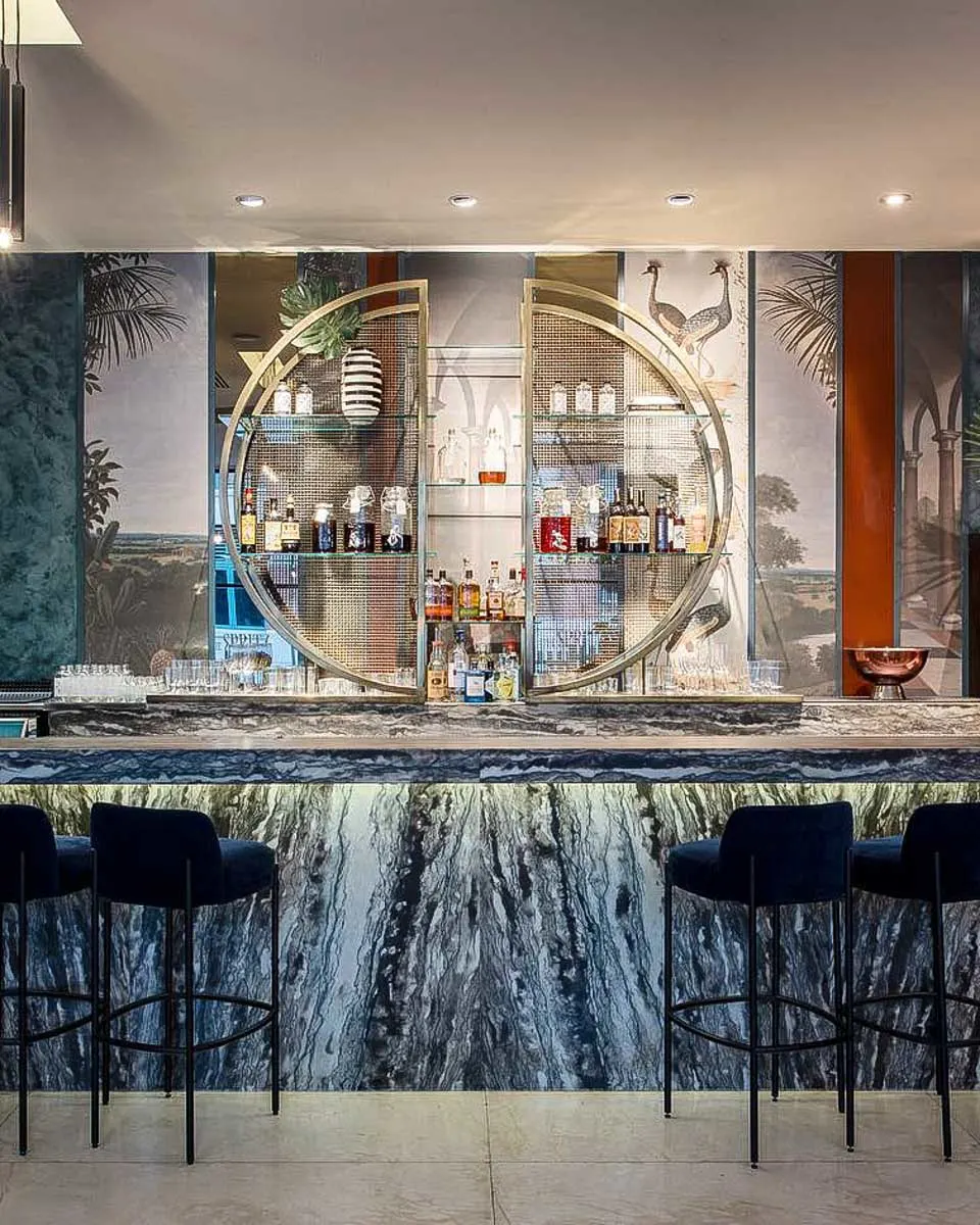 The cocktail bar at Opus Hotel in Vancouver BC