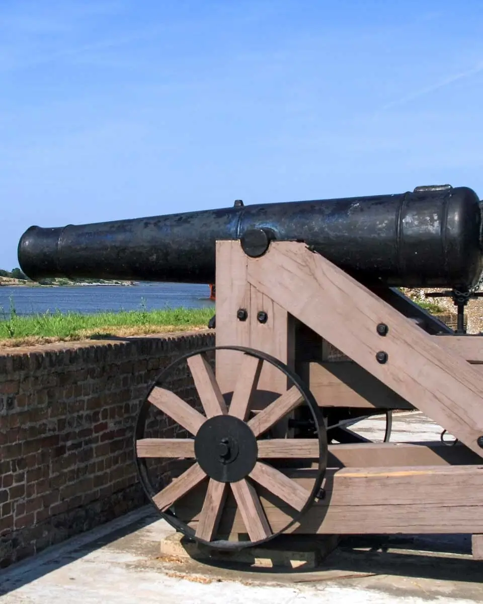 A cannon at Old Fort Jackson in Savannah, Georgia (1)